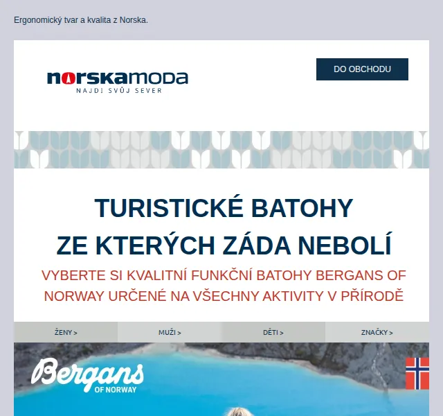 Norskamoda.cz: Batohy Bergans – červen 2026 | Nuslet.cz