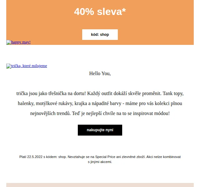 Orsay: 40% sleva na trička a letní kolekci – červen 2026 | Nuslet.cz