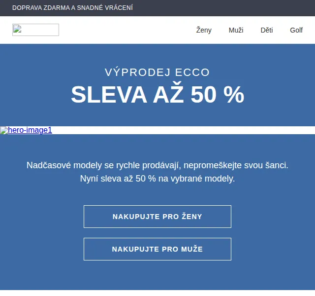 ECCO: Výprodej se slevou až 50 % – červen 2026 | Nuslet.cz