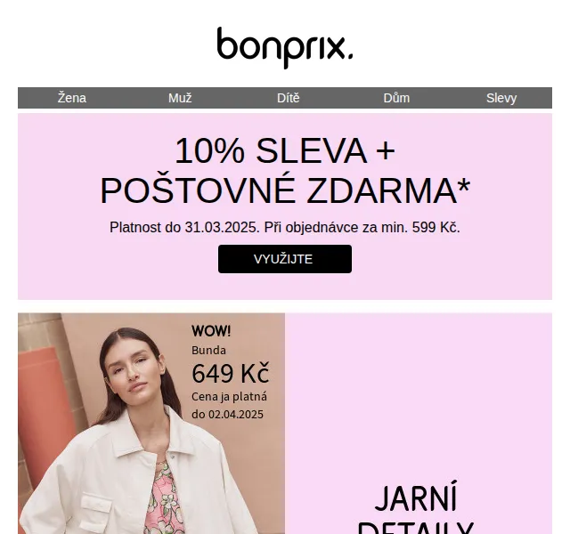bonprix: 10% sleva + poštovné zdarma – červenec 2026 | Nuslet.cz