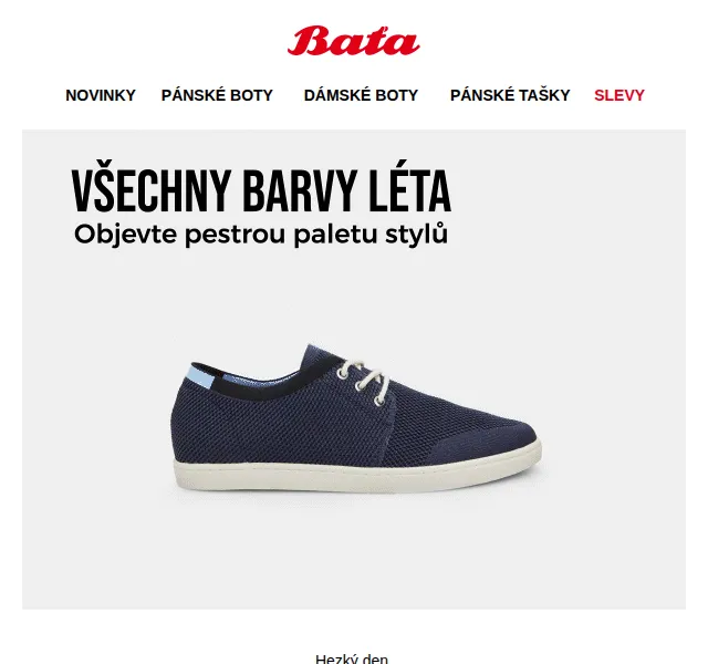 Baťa: Všechny barvy léta – slevy až 30 % – červenec 2026 | Nuslet.cz