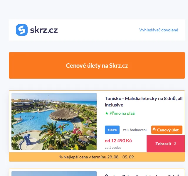 Vánoce na Skrz: Tunisko Mahdia od 12 490 Kč – červenec 2026 | Nuslet.cz