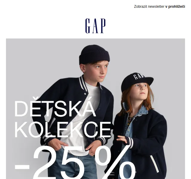 GAPstore.cz: Dětská kolekce -25 % – červen 2026 | Nuslet.cz