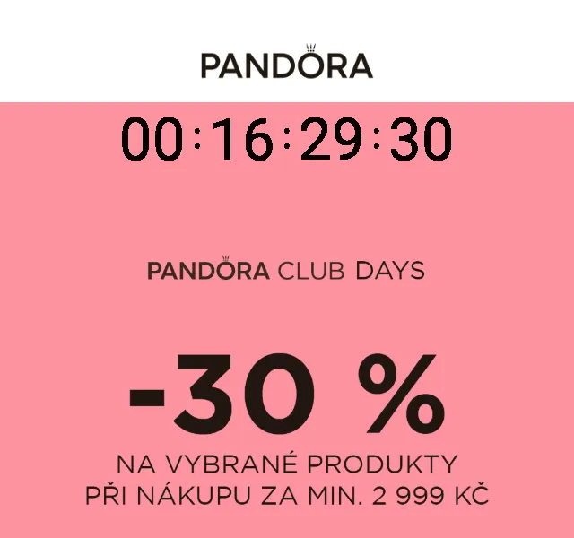 Pandora: až 30 % sleva – srpen 2026 | Nuslet.cz