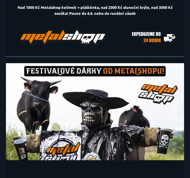 METALSHOP: Festivalové dárky zdarma – červenec 2026 | Nuslet.cz