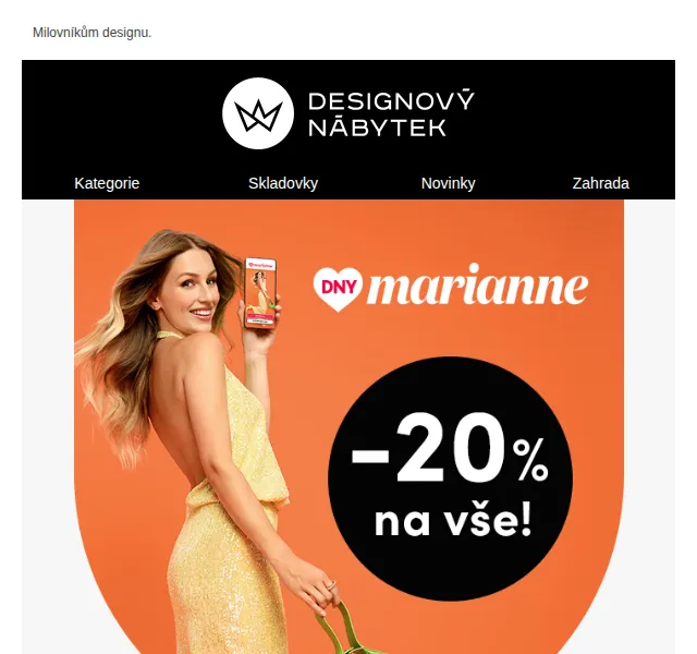 Designový Nábytek: -20 % na vše + -30 % na Kave Home – červenec 2026 | Nuslet.cz