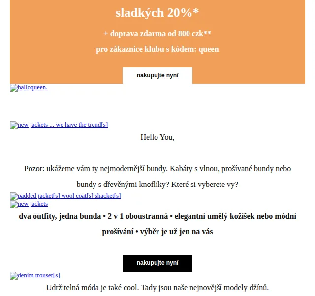 Orsay slevy: sladkých 20% na nové bundy – červen 2026 | Nuslet.cz