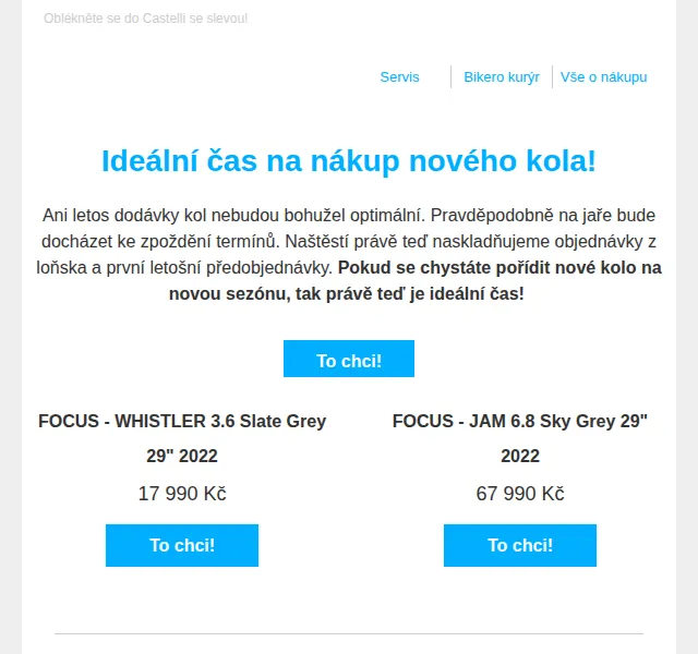 czbikero: Nová kola FOCUS, MONDRAKER, BMC skladem – červen 2026 | Nuslet.cz