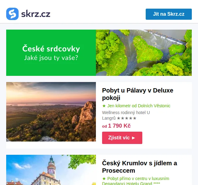Skrz: Pálava od 1790 Kč s večeří u Karlova mostu – červen 2026 | Nuslet.cz