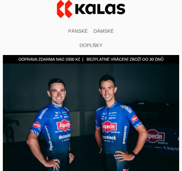 KALAS Sportswear: Nové barvy Alpecin-Deceuninck – červen 2026 | Nuslet.cz