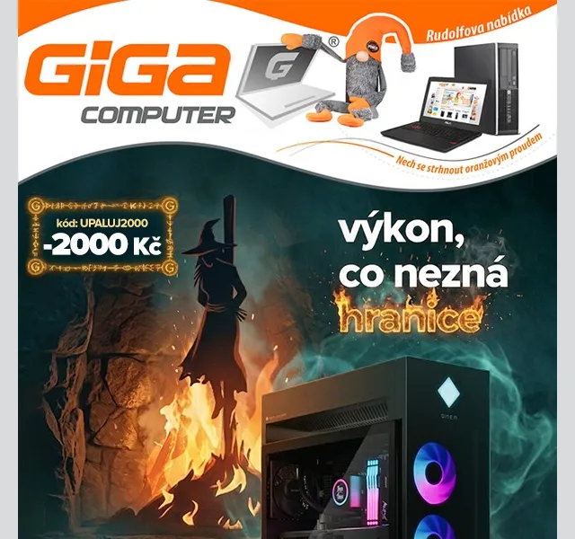 GIGACOMPUTER: Notebooky se slevou -2000 Kč – duben 2026