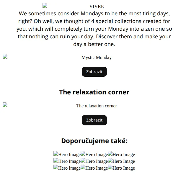 Vivre: Relaxation Corner – nová kolekce pro pohodu – červen 2026 | Nuslet.cz
