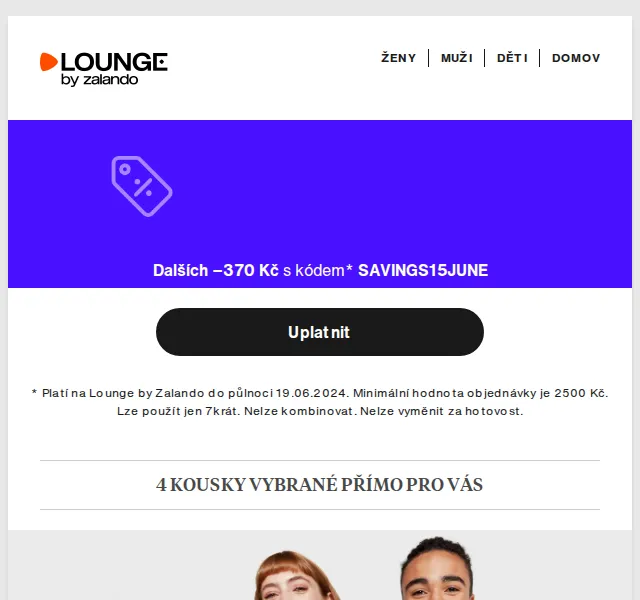 Lounge by Zalando: Extra sleva 370 Kč na Nike, Jordan a DKNY – červenec 2026 | Nuslet.cz