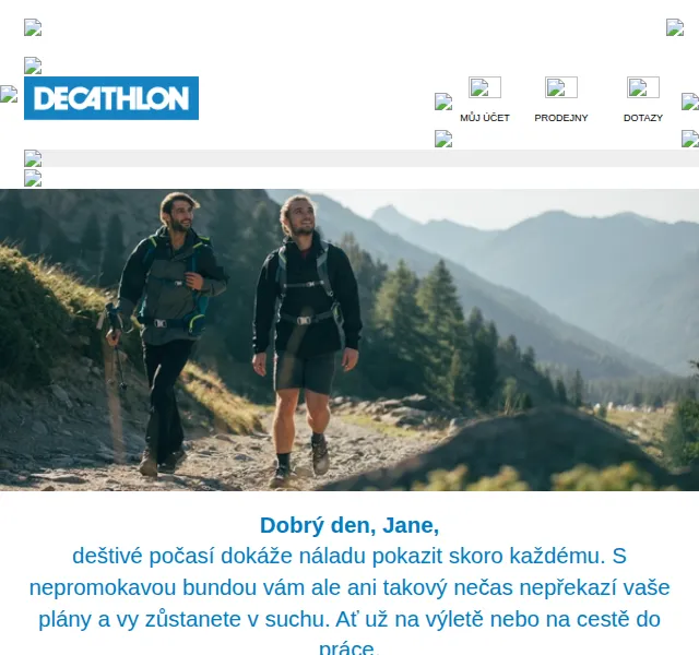 DECATHLON: Nepromokavé bundy od 489 Kč – červen 2026 | Nuslet.cz