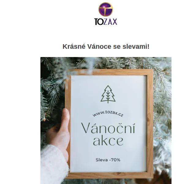 Tozax CZ: Mega vánoční sleva -70 % – červen 2026 | Nuslet.cz