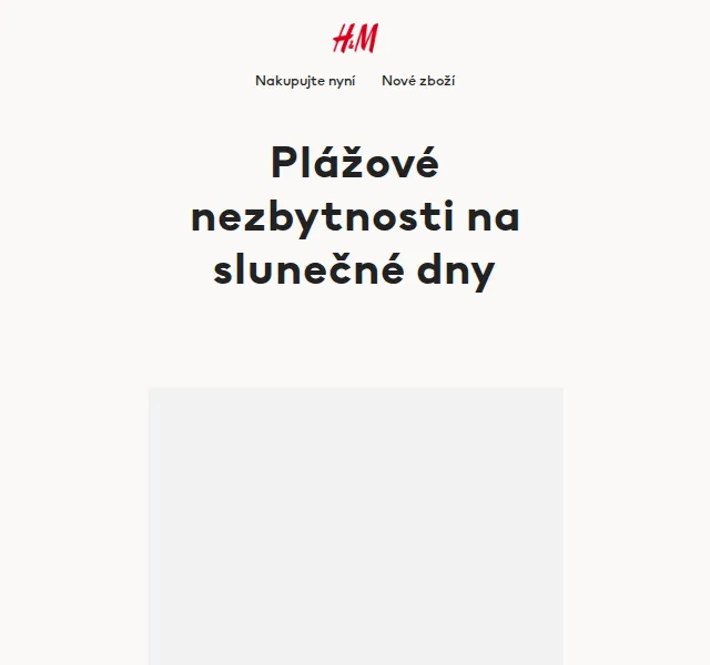 H&M Fashion: Plážové nezbytnosti na slunečné dny – červen 2026 | Nuslet.cz