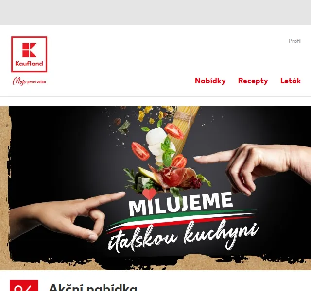 Kaufland: Akce italské kuchyně – červenec 2026 | Nuslet.cz