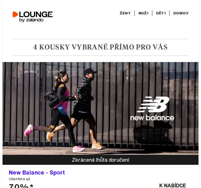 Lounge by Zalando: New Balance, TOM TAILOR & Pieces – červenec 2026 | Nuslet.cz