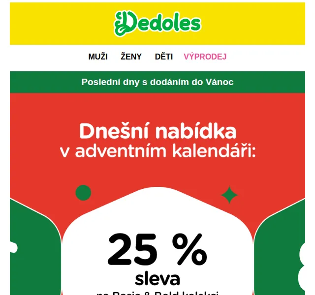 Dedoles.cz: 25% sleva na Basic & Bold kolekci – červenec 2026 | Nuslet.cz