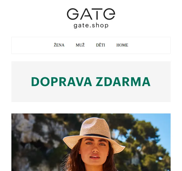 Gate.shop: letní plážová móda doprava ZDARMA – červenec 2026 | Nuslet.cz
