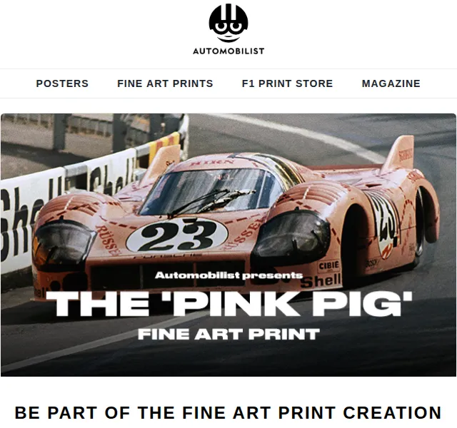 Automobilist: Limitovaný Fine Art Print Pink Pig – červenec 2026 | Nuslet.cz