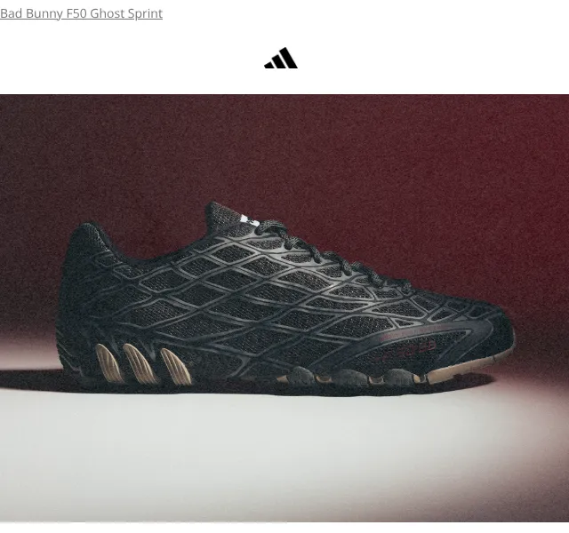 Adidas: Bad Bunny F50 Ghost Sprint – srpen 2026