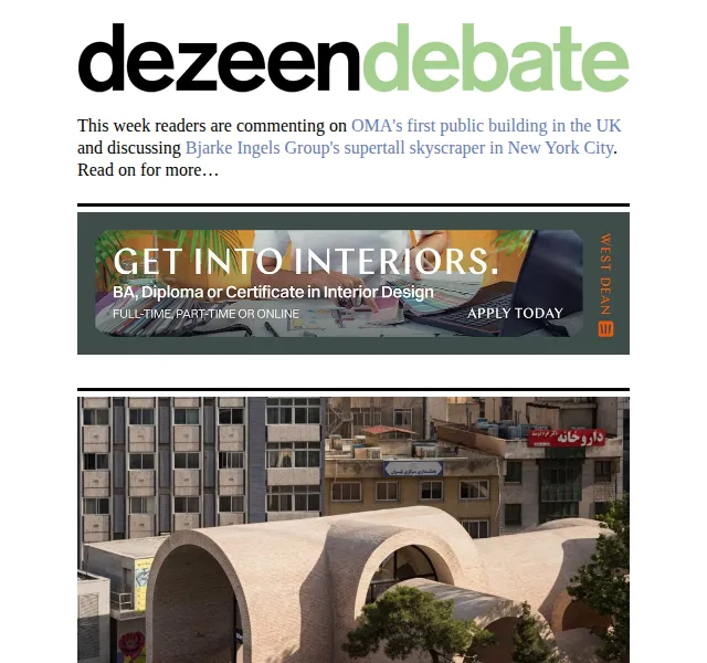 Dezeen Daily: Slevy na luxusní architekturu a design – červenec 2026 | Nuslet.cz