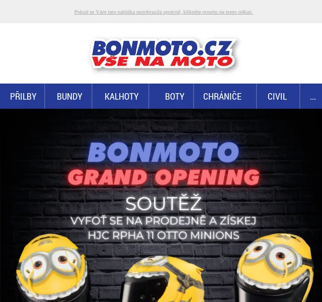 BONMOTO: Vyhraj helmu HJC RPHA 11! – červen 2026 | Nuslet.cz