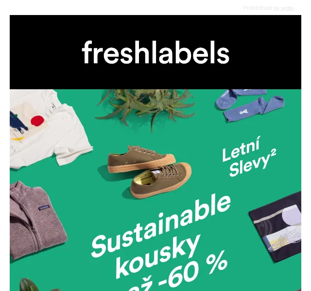 Freshlabels: Udržitelné kousky se slevou až 60 % – červen 2026 | Nuslet.cz