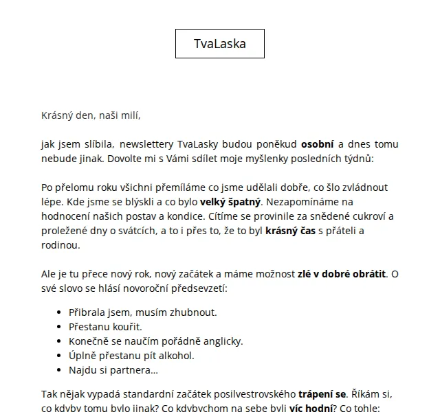 TvaLaska: Motivace k předsevzetím – červenec 2026 | Nuslet.cz