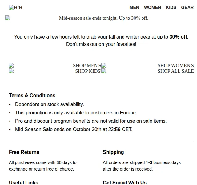 Helly Hansen sleva až 30 % – červenec 2026 | Nuslet.cz