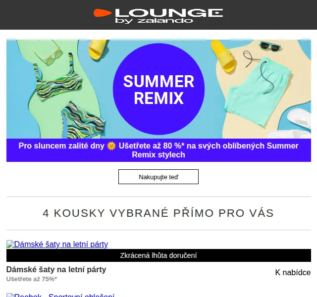 Lounge by Zalando: Summer Remix výprodej – červenec 2026 | Nuslet.cz