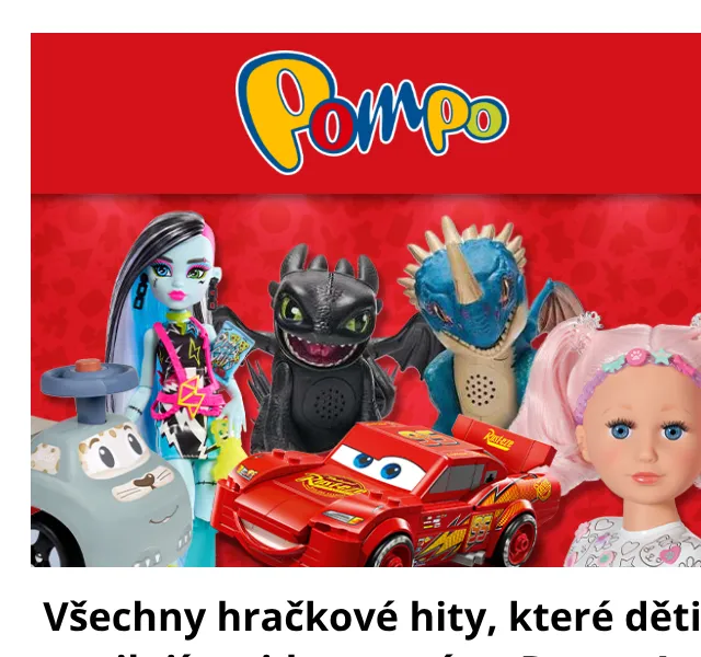 Pompo: Hračky sleva až 51 % – duben 2026 | Nuslet.cz