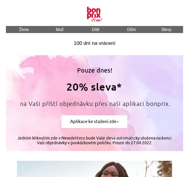 bonprix: 20% sleva v aplikaci – červen 2026 | Nuslet.cz