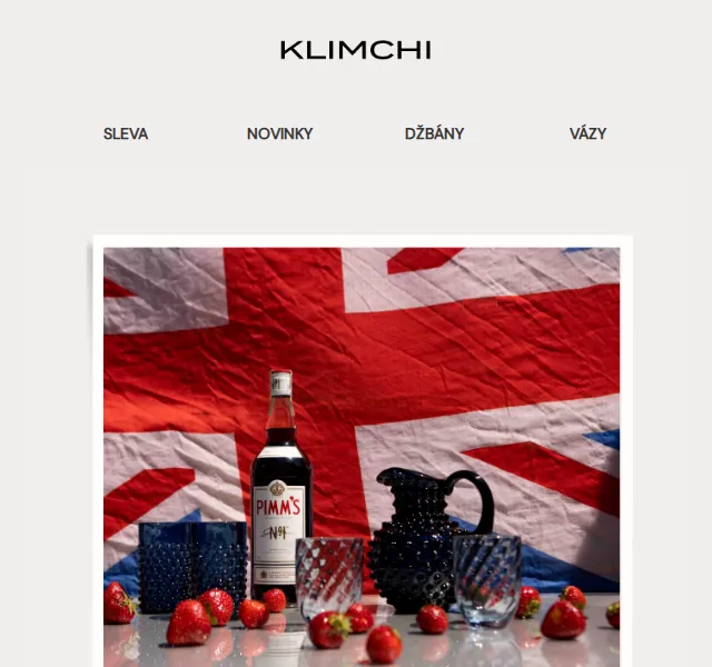 KLIMCHI: Platinové jubileum – slevy na džbány a vázy – červenec 2026 | Nuslet.cz