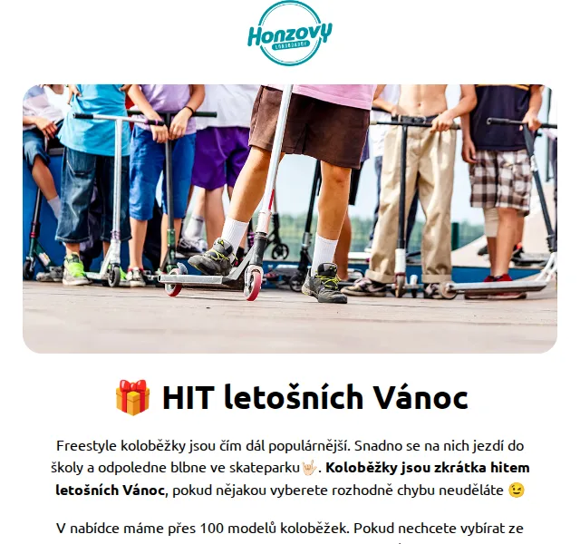 Honzovy Longboardy: Výprodej koloběžek od 1 390 Kč – červen 2026 | Nuslet.cz