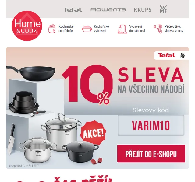Home & Cook: 10% sleva na nádobí Tefal – červenec 2026 | Nuslet.cz