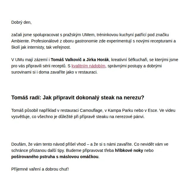 Jan Fabini: Dokonalý steak s Ambiente – červenec 2026 | Nuslet.cz