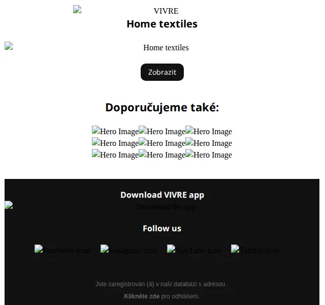Vivre: Home Textiles s dopravou zdarma – červen 2026 | Nuslet.cz
