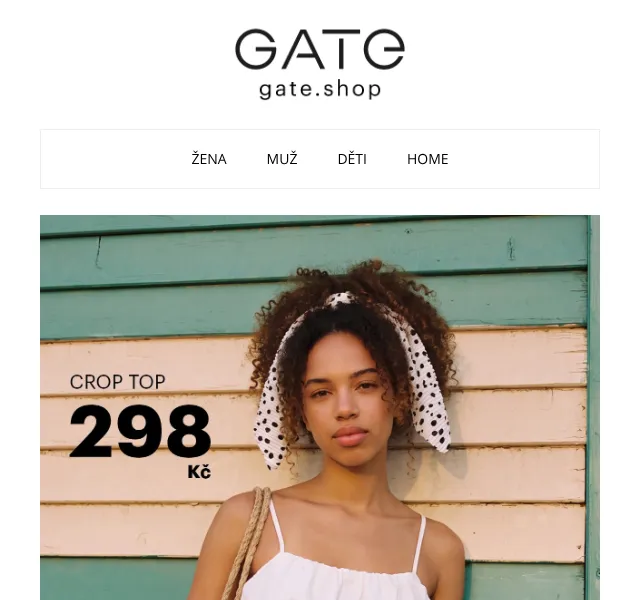 Gate.shop: letní móda od 68 Kč – červenec 2026 | Nuslet.cz