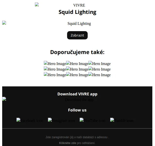 Vivre: Squid Lighting kolekce – červen 2026 | Nuslet.cz