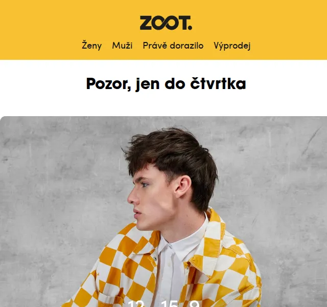 ZOOT: Extra 25 % a až −30 % na ZOOTí dny – září 2026 | Nuslet.cz
