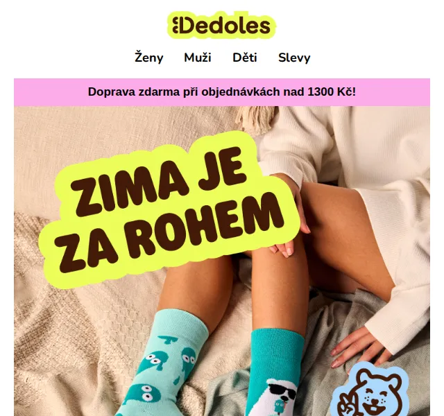 Dedoles: Zimní kolekce teplých ponožek – červenec 2026 | Nuslet.cz