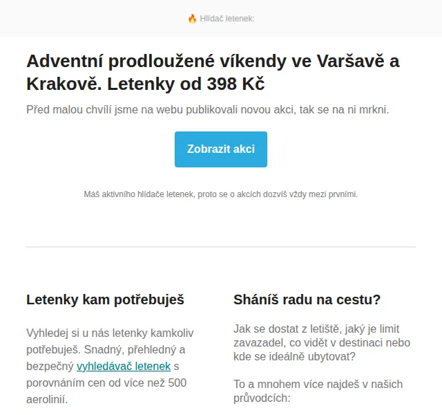 Cestujlevne.com: Letenky do Varšavy a Krakova od 398 Kč – červen 2026 | Nuslet.cz
