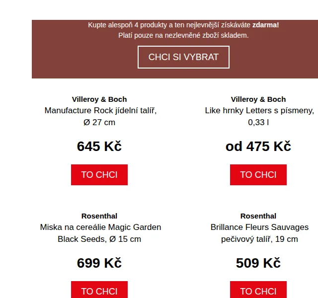 Potten & Pannen: Villeroy & Boch a Rosenthal 3+1 zdarma – červen 2022 | Nuslet.cz
