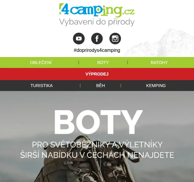 4camping: Boty pro světoběžníky a výletníky – červen 2026 | Nuslet.cz