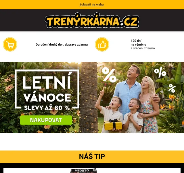 Trenýrkárna.cz: Slevy až 80 % — červenec 2026 | Nuslet.cz