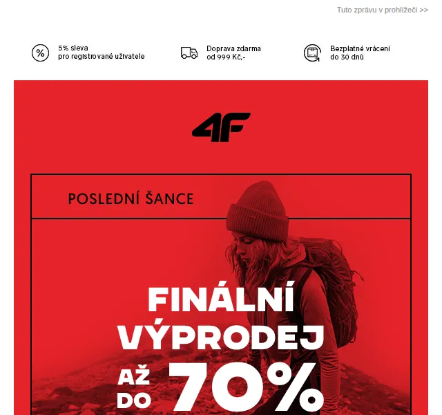 4F: Finální výprodej – červen 2026 | Nuslet.cz