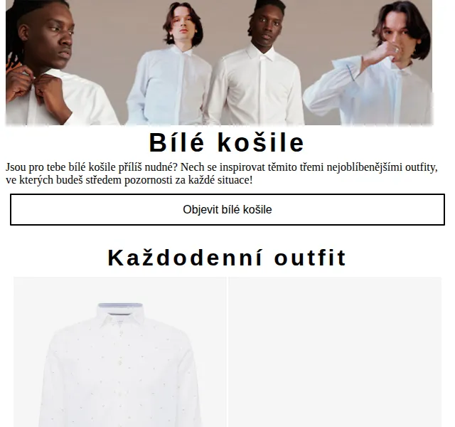 ABOUT YOU: inspirace bílými košilemi – červen 2026 | Nuslet.cz