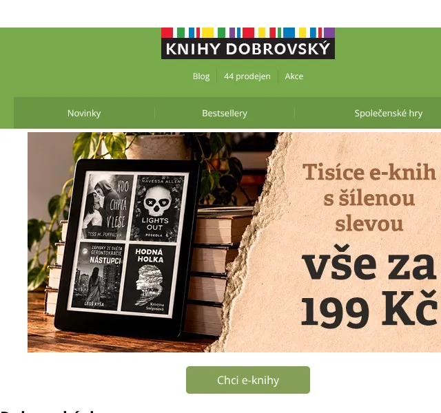 KnihyDobrovsky.cz: Slevy na knihy až 20 % – září 2026